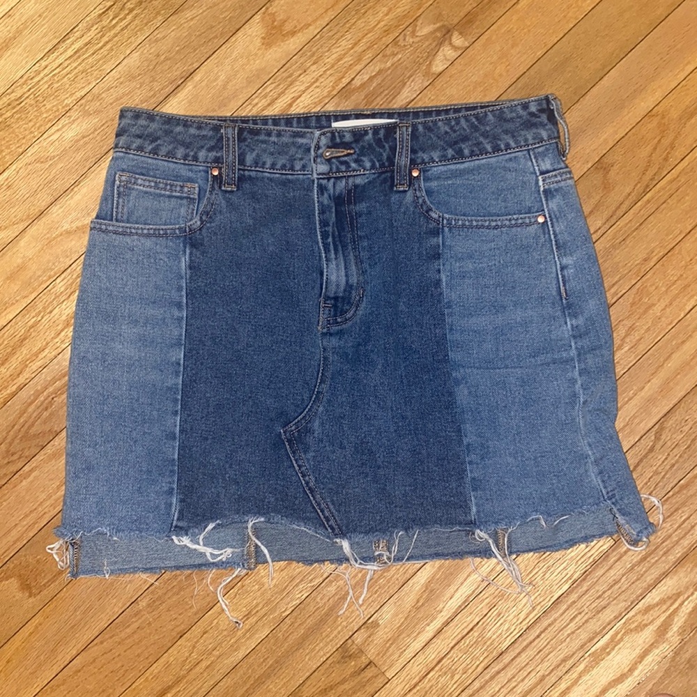 PacSun denim mini skirt